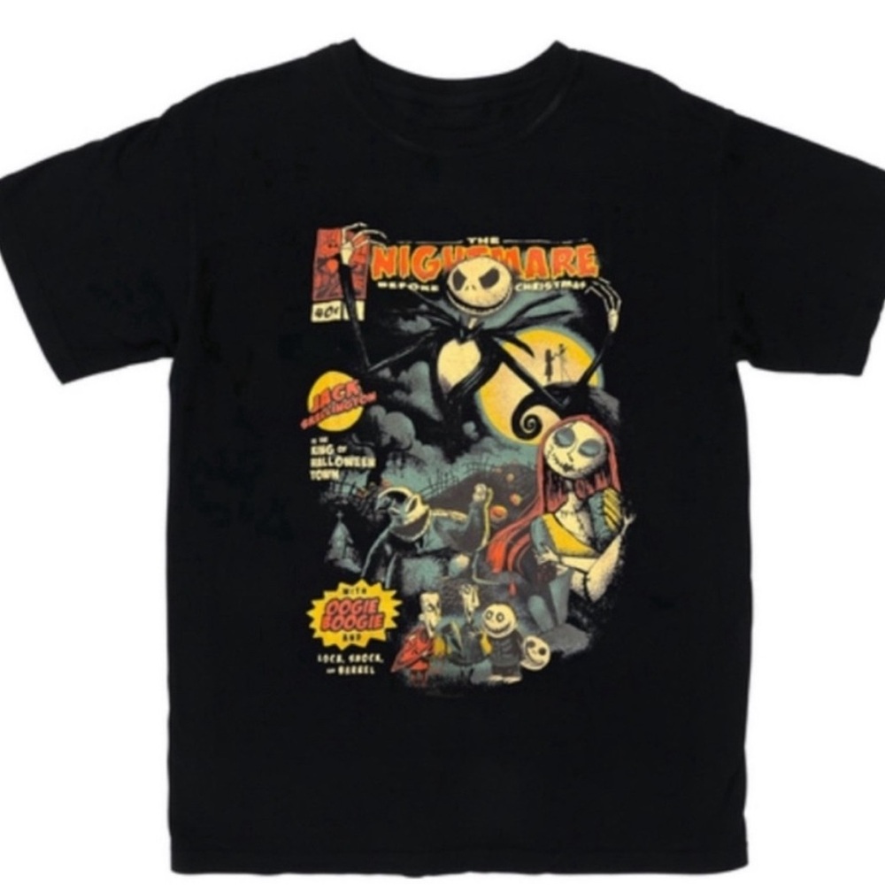 New Nightmare Before Christmas Comic Book Cover Graphic Tee Unisex Small & Large